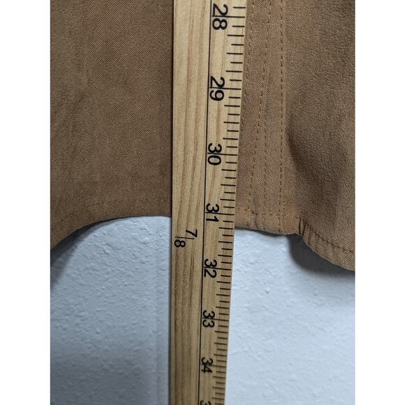 JM Collection Jacket Women's X-Large Light Brown Career Casual Snaps Activewear - Picture 5 of 6